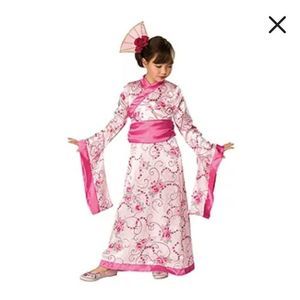 NEW GIRLS ASIAN PRINCESS COSTUME SIZE SMALL 4/6